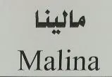 مالیناMalina trademark logo