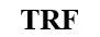 TRF trademark logo