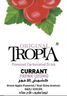 ( ORIGNAL TROPIA CURRANT ) . مع شكل trademark logo