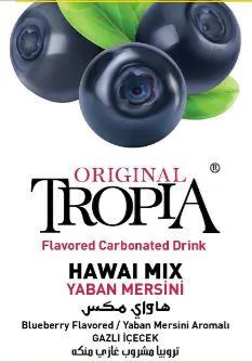 ( ORIGNAL TROPIA HAWAI MIX ) . مع شكل trademark logo