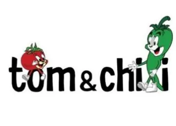 ( tom&chiri ) . مع الشکل trademark logo