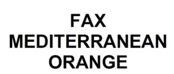 Fax MEDITERRANEAN ORANGE