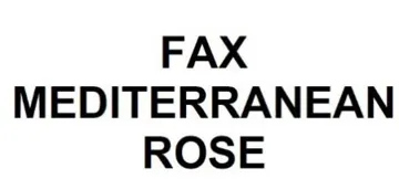 Fax MEDITERRANEAN ROSE