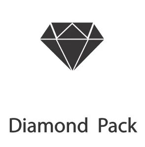 Diamond pack trademark logo