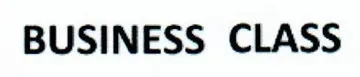 BUSINESS CLASS trademark logo