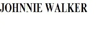 JOHNNIE WALKER trademark logo