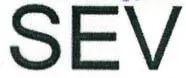 SEV trademark logo