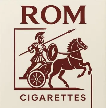 ROM CIGARETTES trademark logo