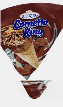 مع الشكلICE KING Cornetto king trademark logo