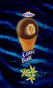 مع الشكلICE KING Cone Ball trademark logo