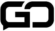 ( GO ) . مع الشكل trademark logo